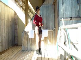 国宝級W爆乳おっぱい！太陽の下で露天風呂ケダモノFUCK　サンプル画像09